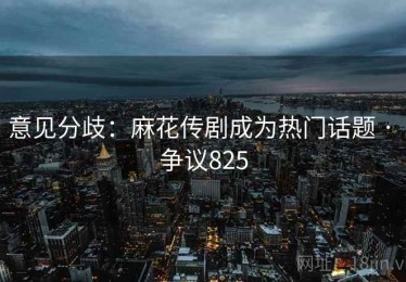 意见分歧：麻花传剧成为热门话题 · 争议825