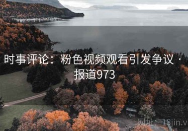 时事评论：粉色视频观看引发争议 · 报道973