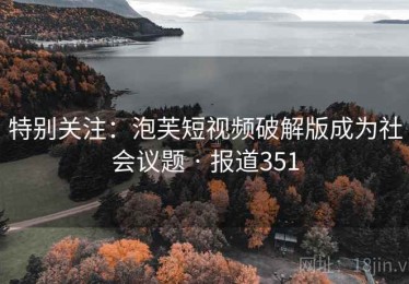 特别关注：泡芙短视频破解版成为社会议题 · 报道351