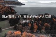 网友直呼：YSL蜜桃色WWW太荒唐 · 离谱939