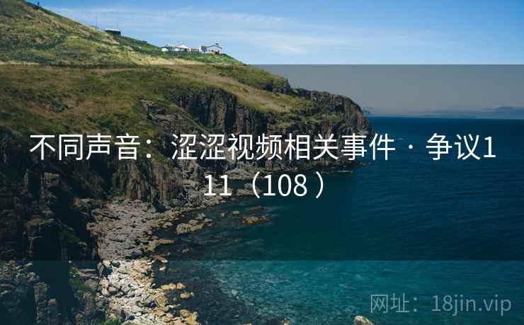 不同声音：涩涩视频相关事件 · 争议111（108 ）