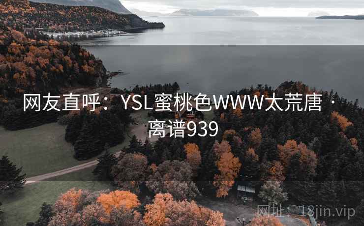 网友直呼：YSL蜜桃色WWW太荒唐 · 离谱939
